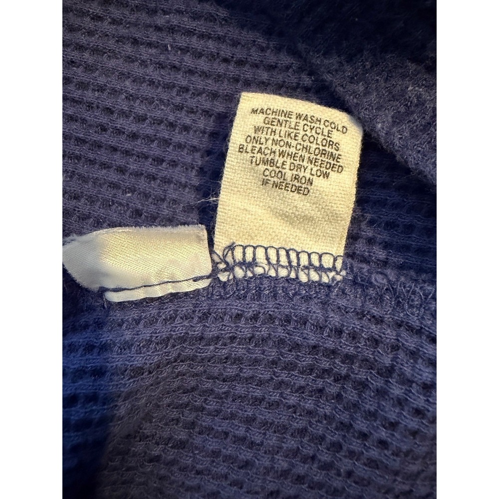 Women's Blue RuffHewn Waffle Knit Cardigan Size M - Picture 6 of 8